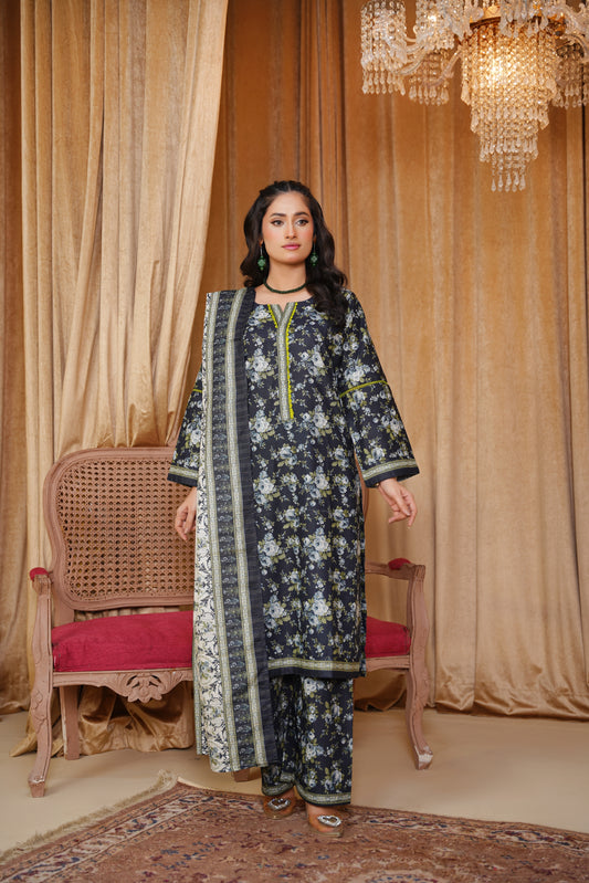 Bin Saeeed Digital Printed Khaddar 3PC