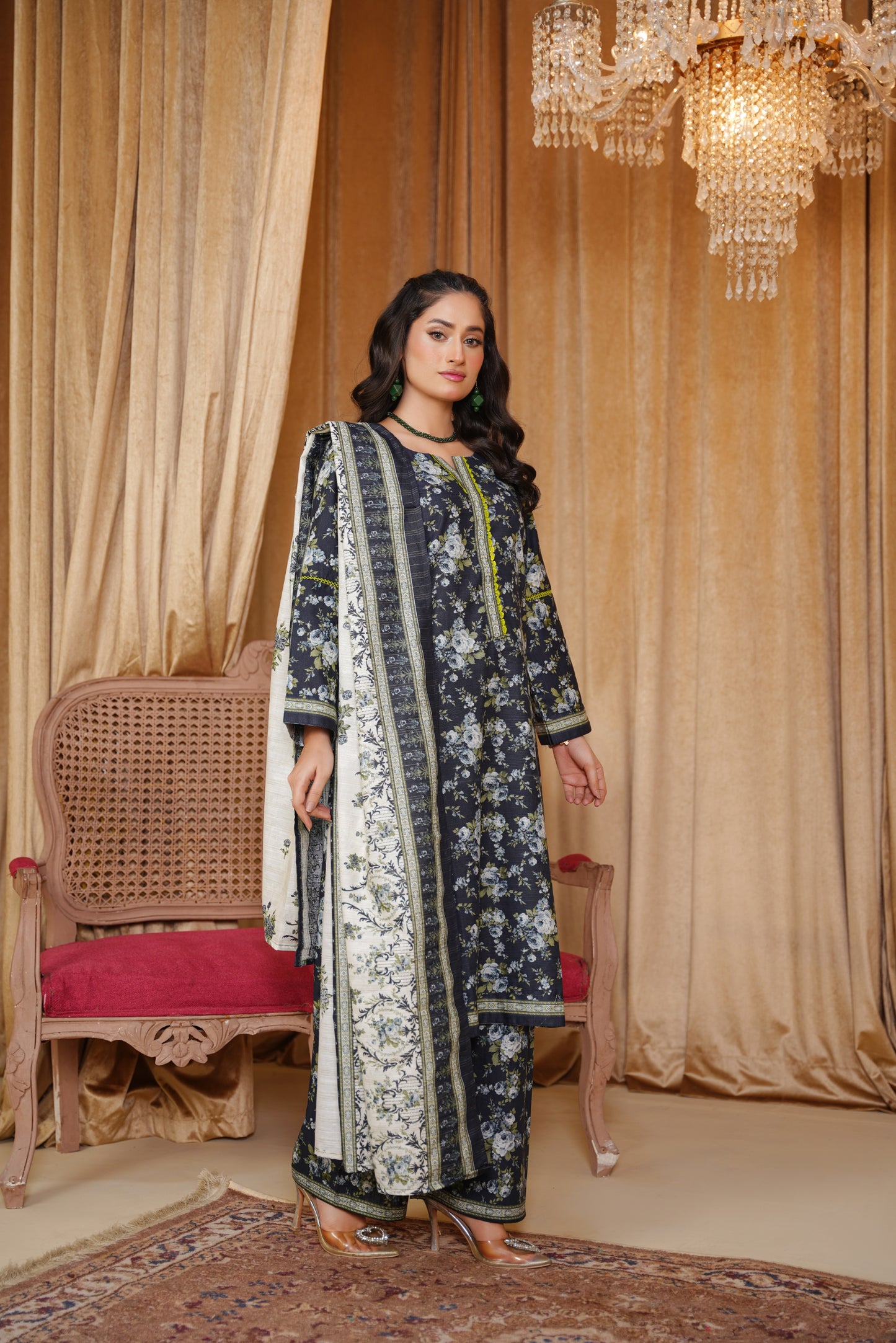 Bin Saeeed Digital Printed Khaddar 3PC