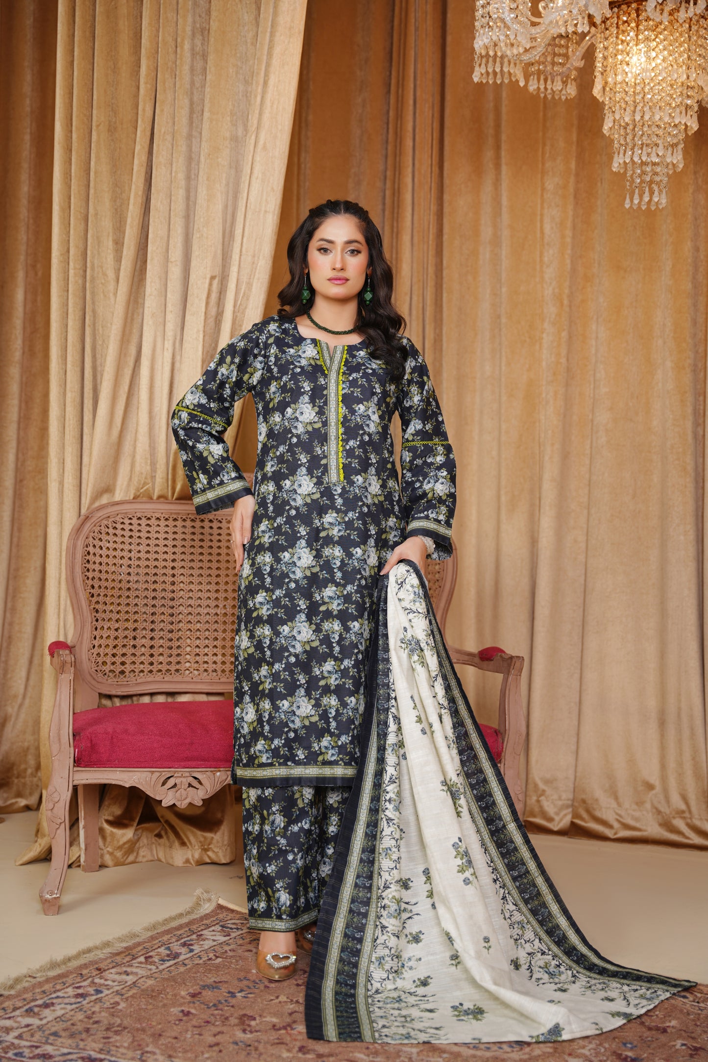 Bin Saeeed Digital Printed Khaddar 3PC
