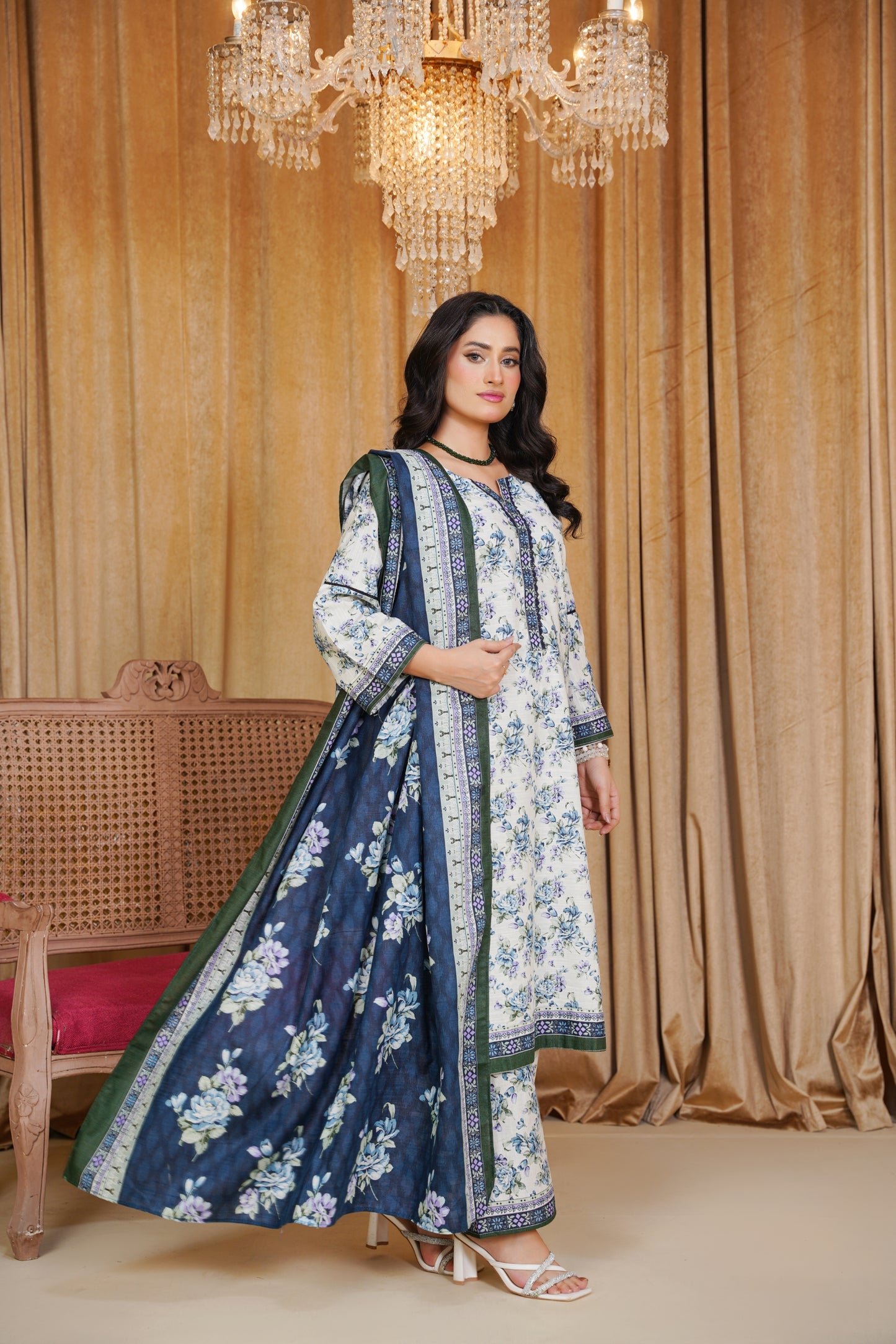 Bin Saeeed Digital Printed Khaddar 3PC