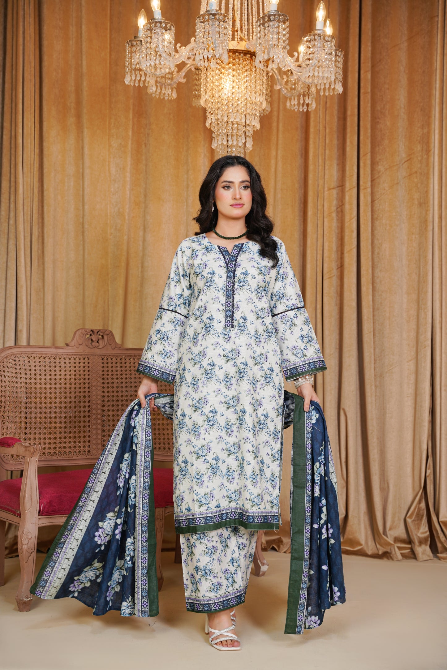 Bin Saeeed Digital Printed Khaddar 3PC