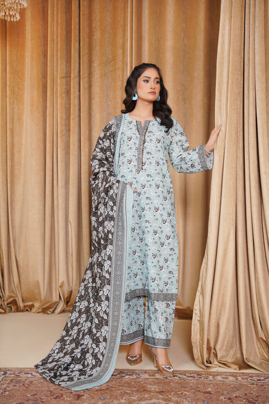Bin Saeeed Digital Printed Khaddar 3PC