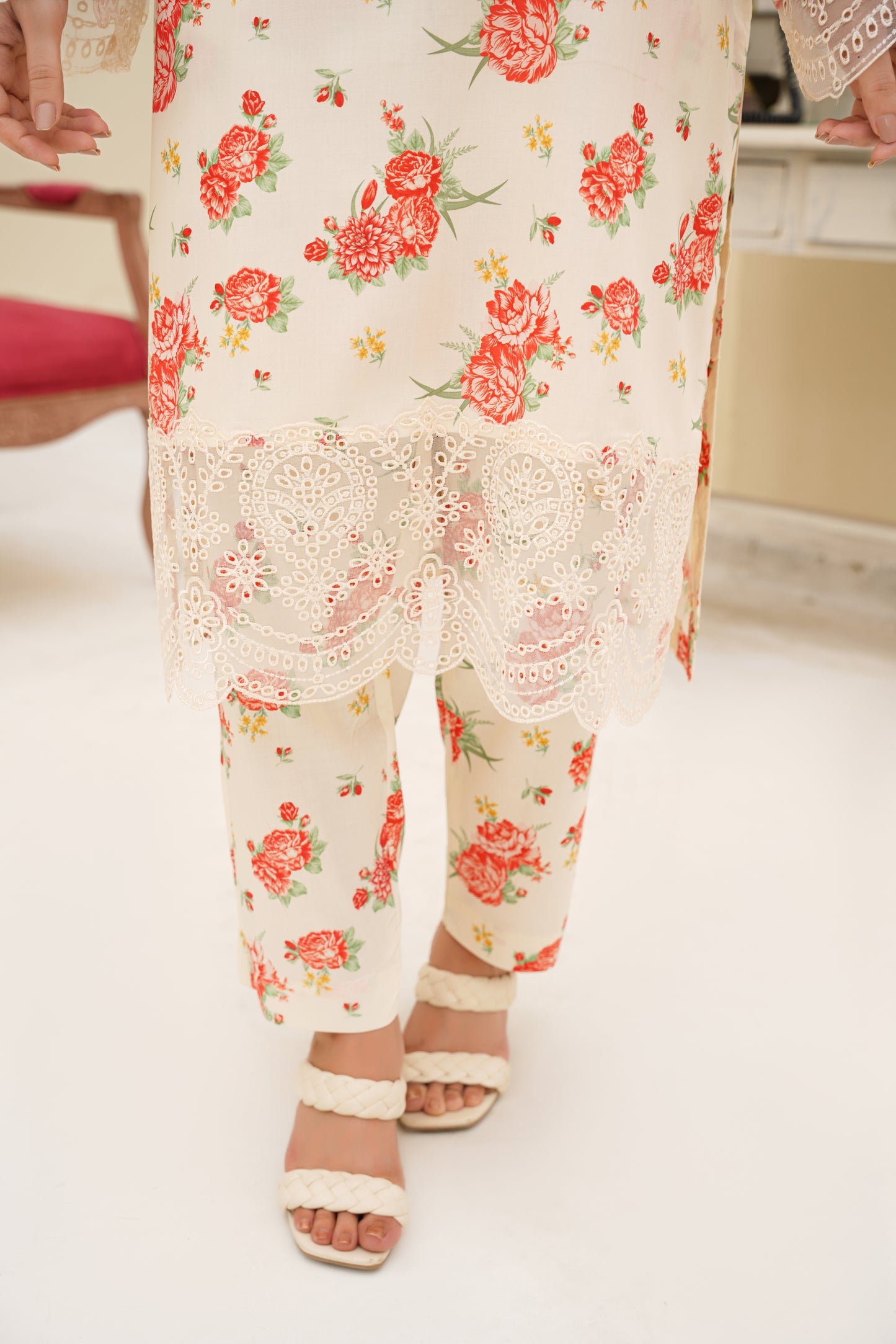 Embroidered Linen 3PC