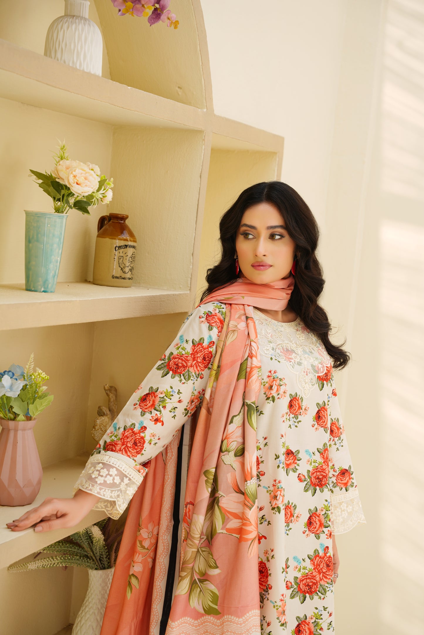 Embroidered Linen 3PC