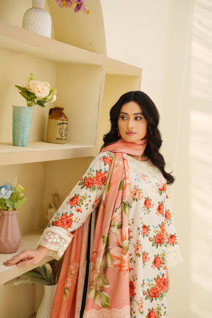 Mirari | Embroidered | Linen-3PC