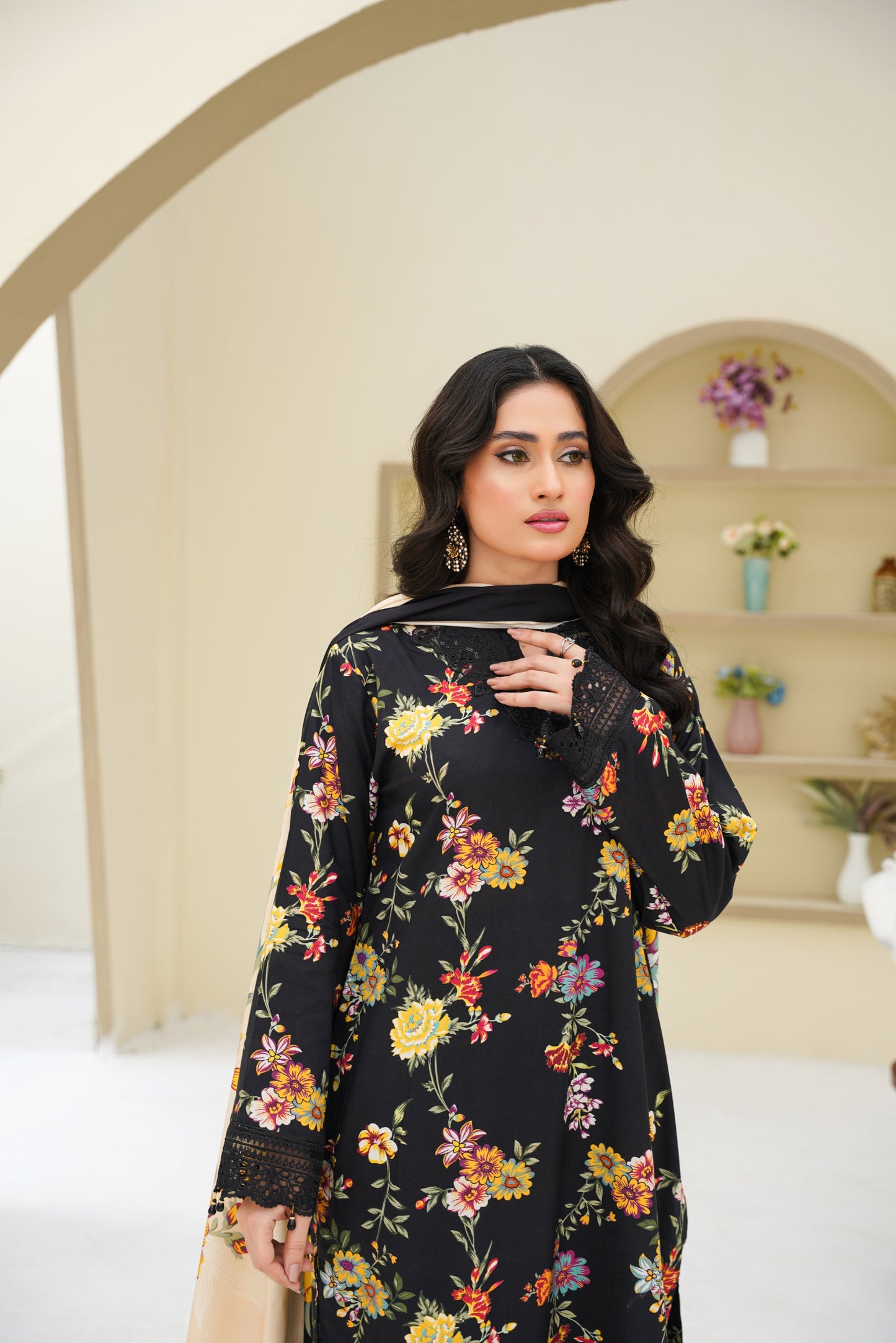 Embroidered Linen 3PC