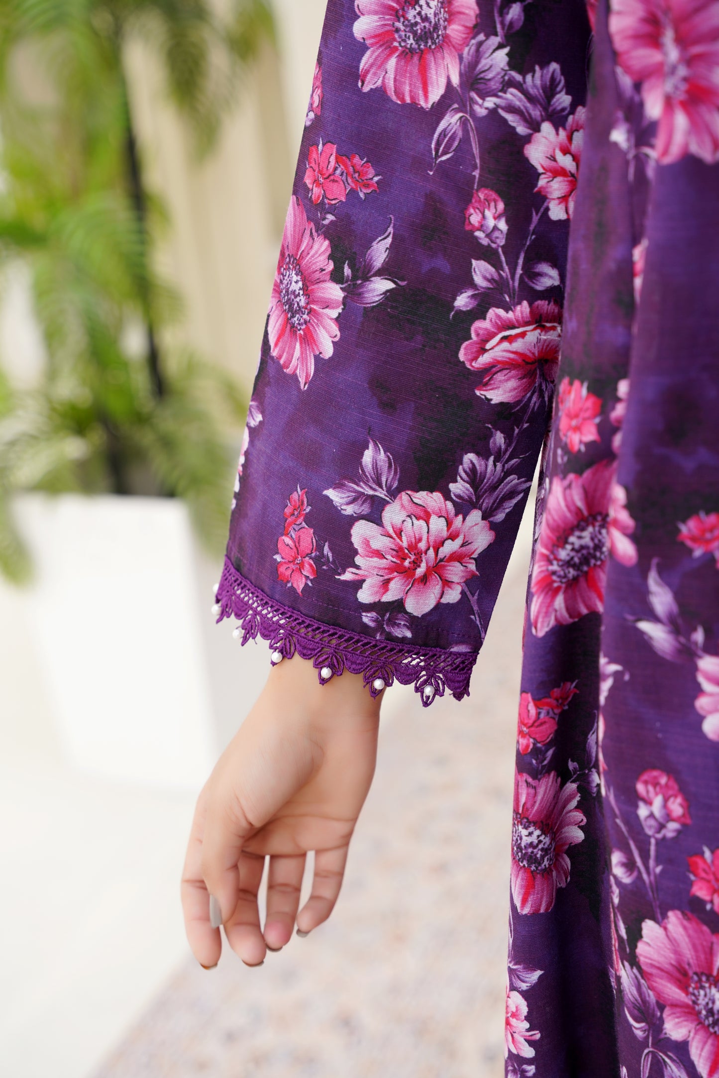 Deep Purple Floral – Mirari | Frock