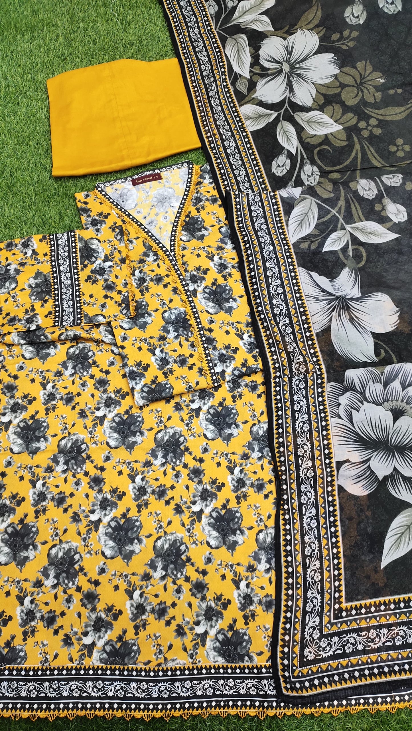 Bin Saeed Digital Printed Lawn 3PC