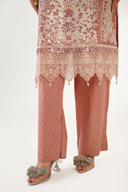 Maria B Fancy Jacquard Cotton Emb 3PC