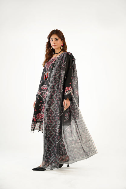 Cross Stitch Fancy Jacquard Cotton Emb 3PC