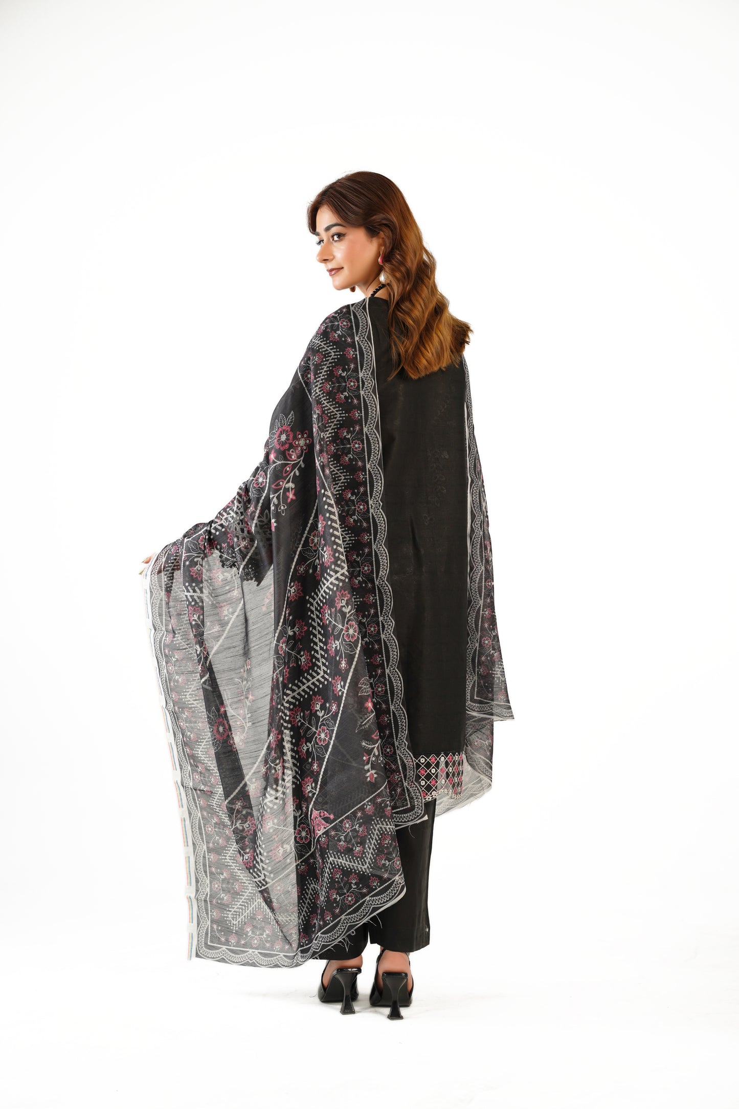 Cross Stitch Fancy Jacquard Cotton Emb 3PC