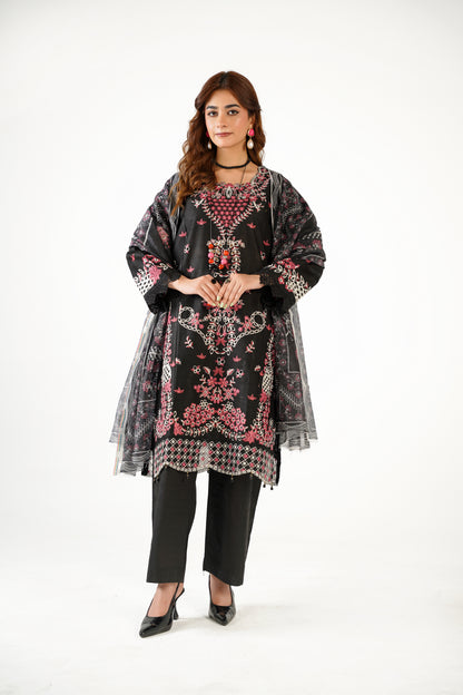 Cross Stitch Fancy Jacquard Cotton Emb 3PC