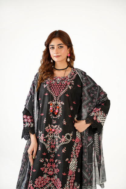 Cross Stitch Fancy Jacquard Cotton Emb 3PC