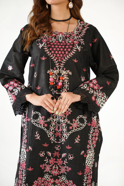 Cross Stitch Fancy Jacquard Cotton Emb 3PC
