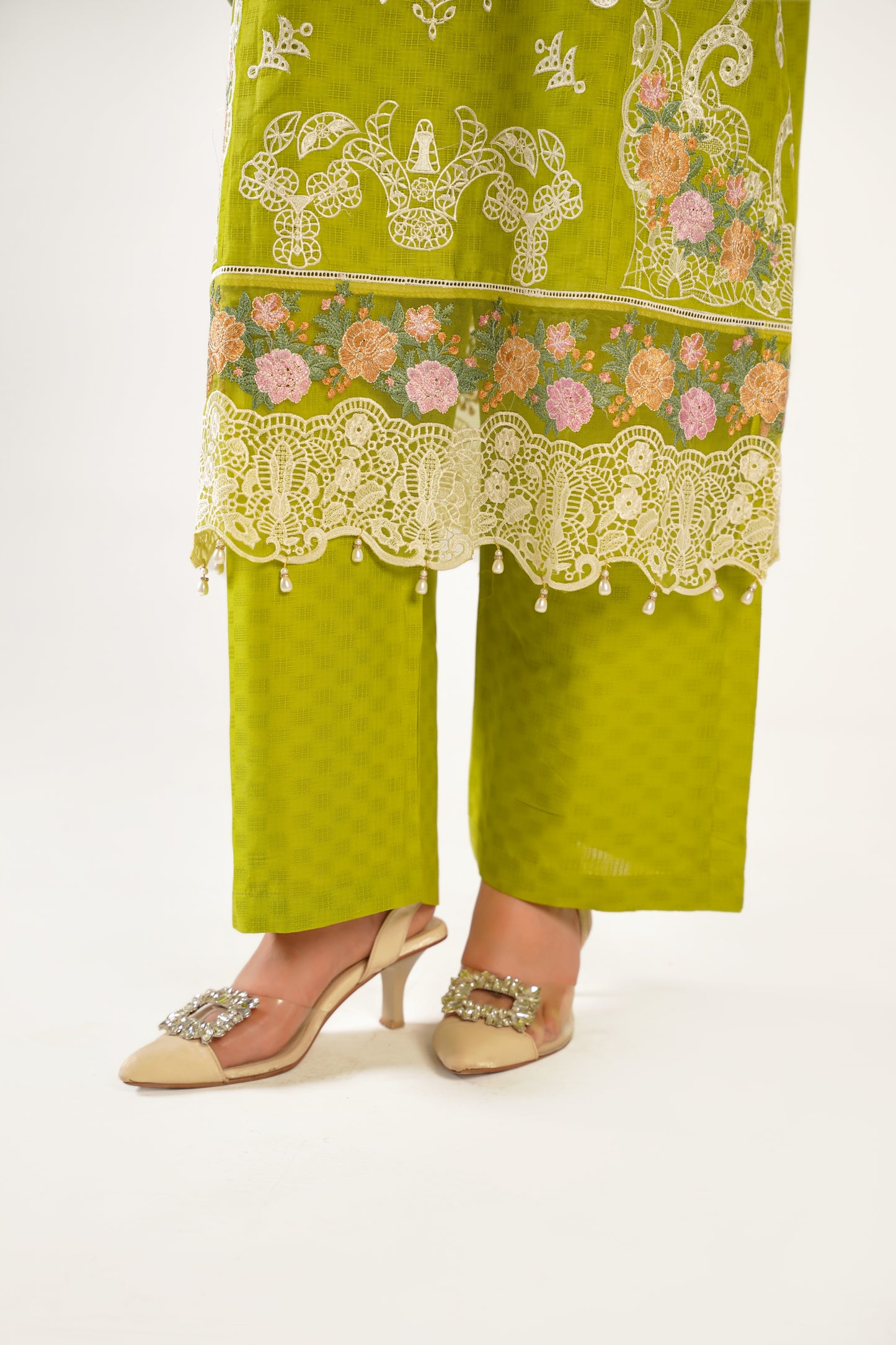 Sapphire Fancy Jacquard Cotton Emb 3PC