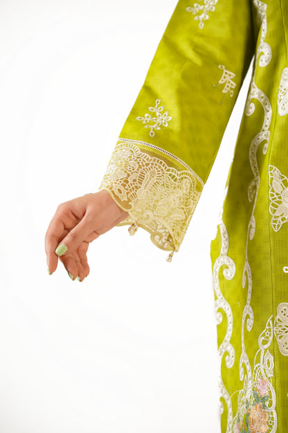 Sapphire Fancy Jacquard Cotton Emb 3PC