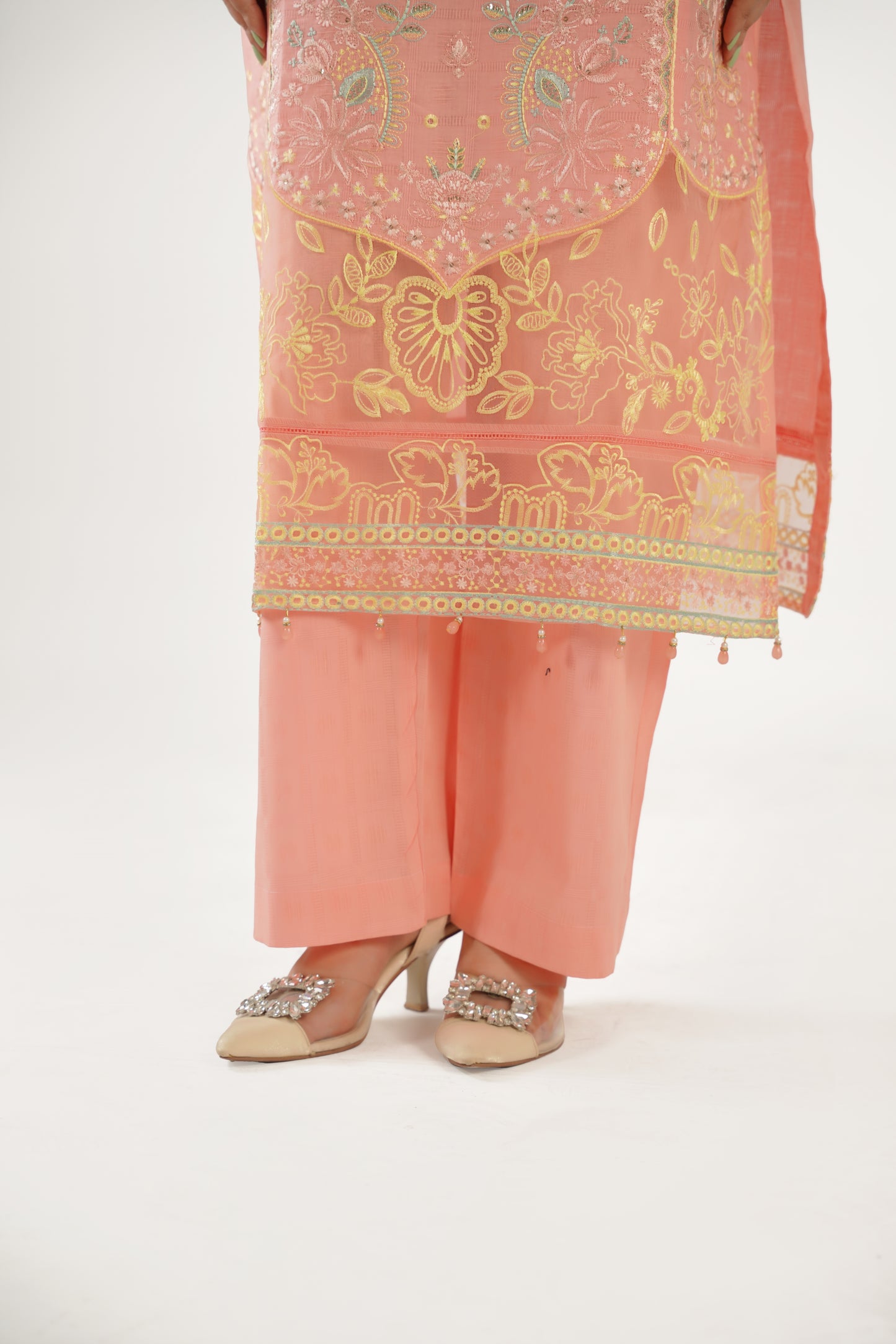 Sapphire Fancy Jacquard Cotton Emb 3PC
