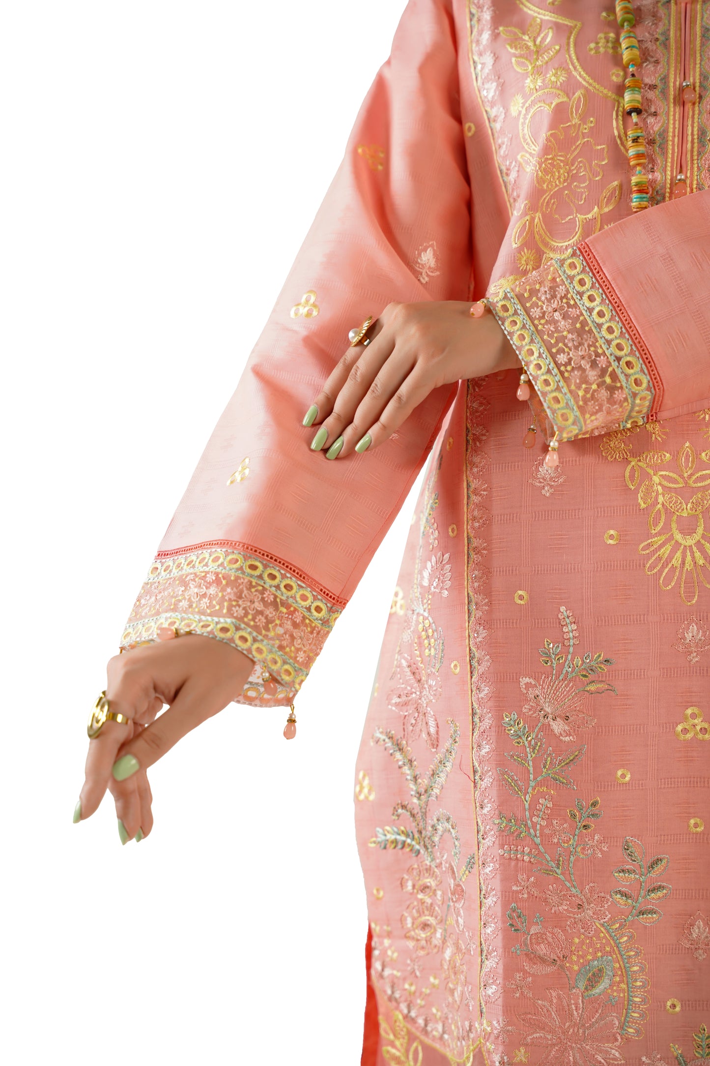 Sapphire Fancy Jacquard Cotton Emb 3PC