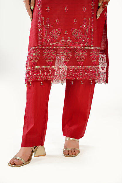 Sapphire Fancy Jacquard Cotton Emb 3PC