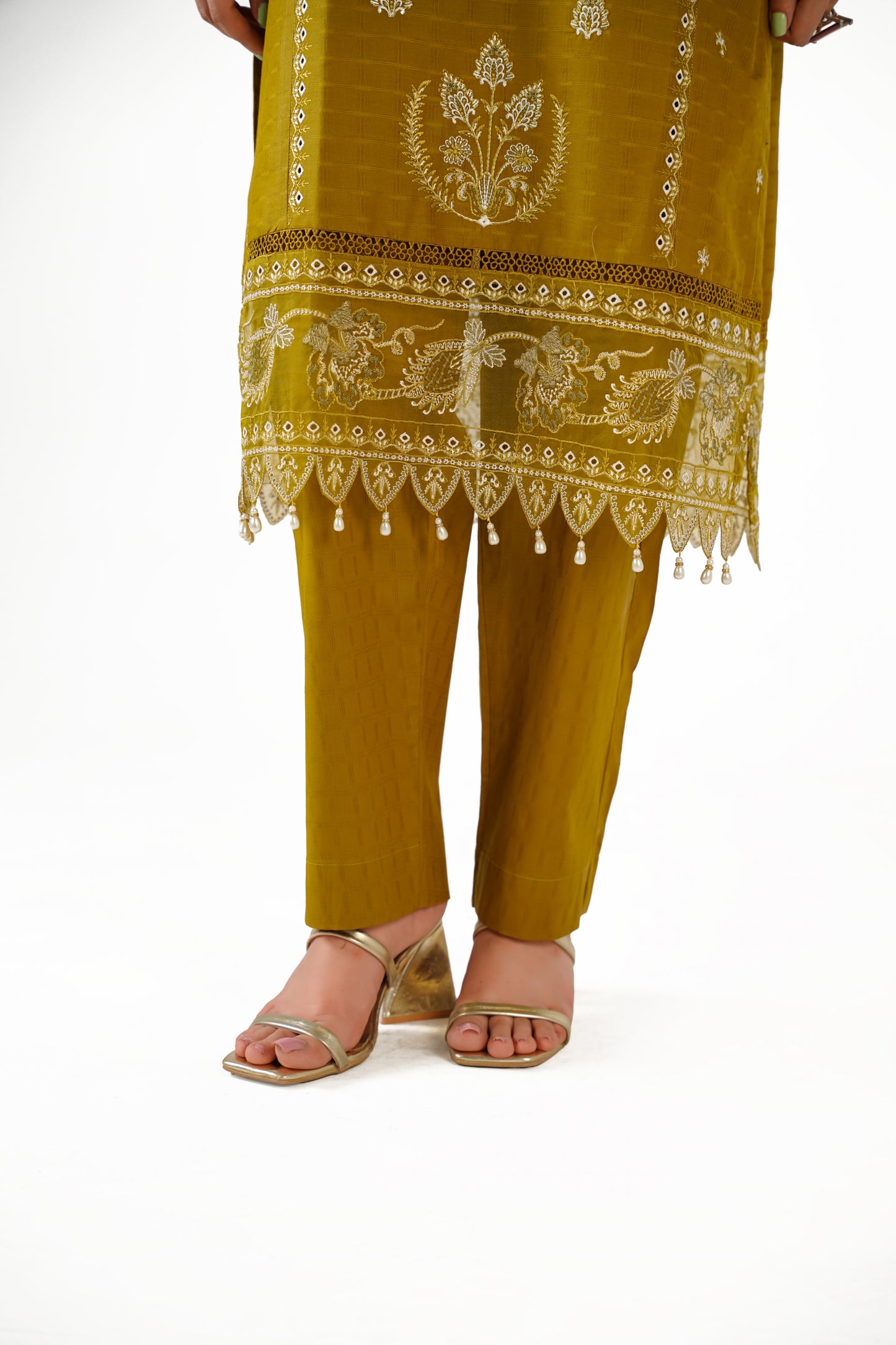 Sapphire Fancy Jacquard Cotton Emb 3PC