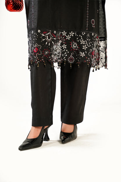 Maria B Fancy Jacquard Cotton Emb 3PC