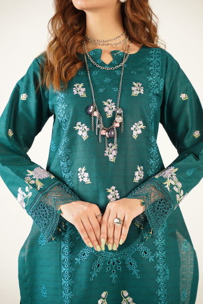 Maria B Fancy Jacquard Cotton Emb 3PC