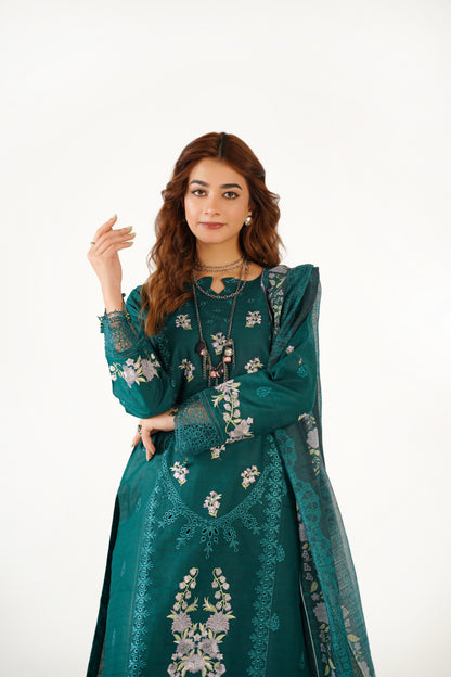 Maria B Fancy Jacquard Cotton Emb 3PC