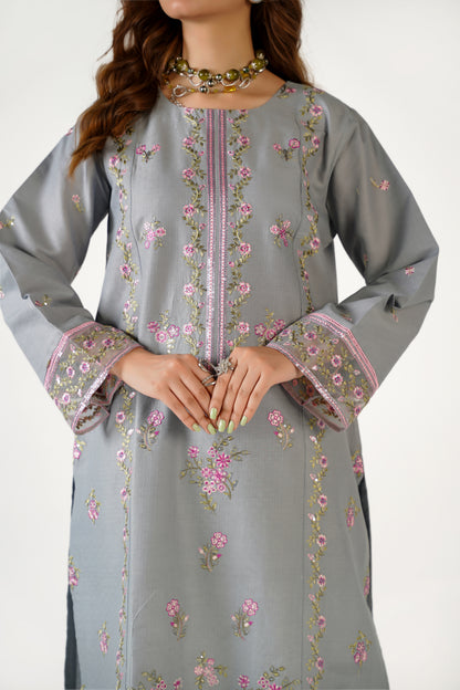 Anaya Noor Fancy Jacquard Cotton Emb 3PC