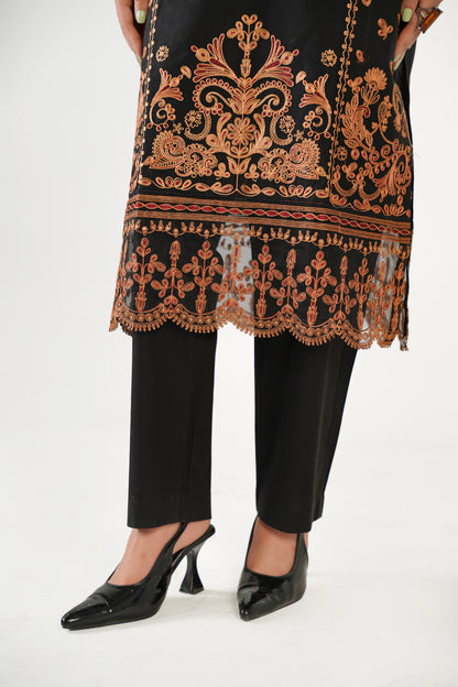 Anaya Noor Fancy Jacquard Cotton Emb 3PC