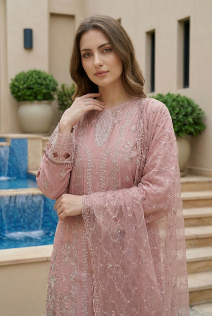Bin Saeed Premium Embroidered Lawn 3PC