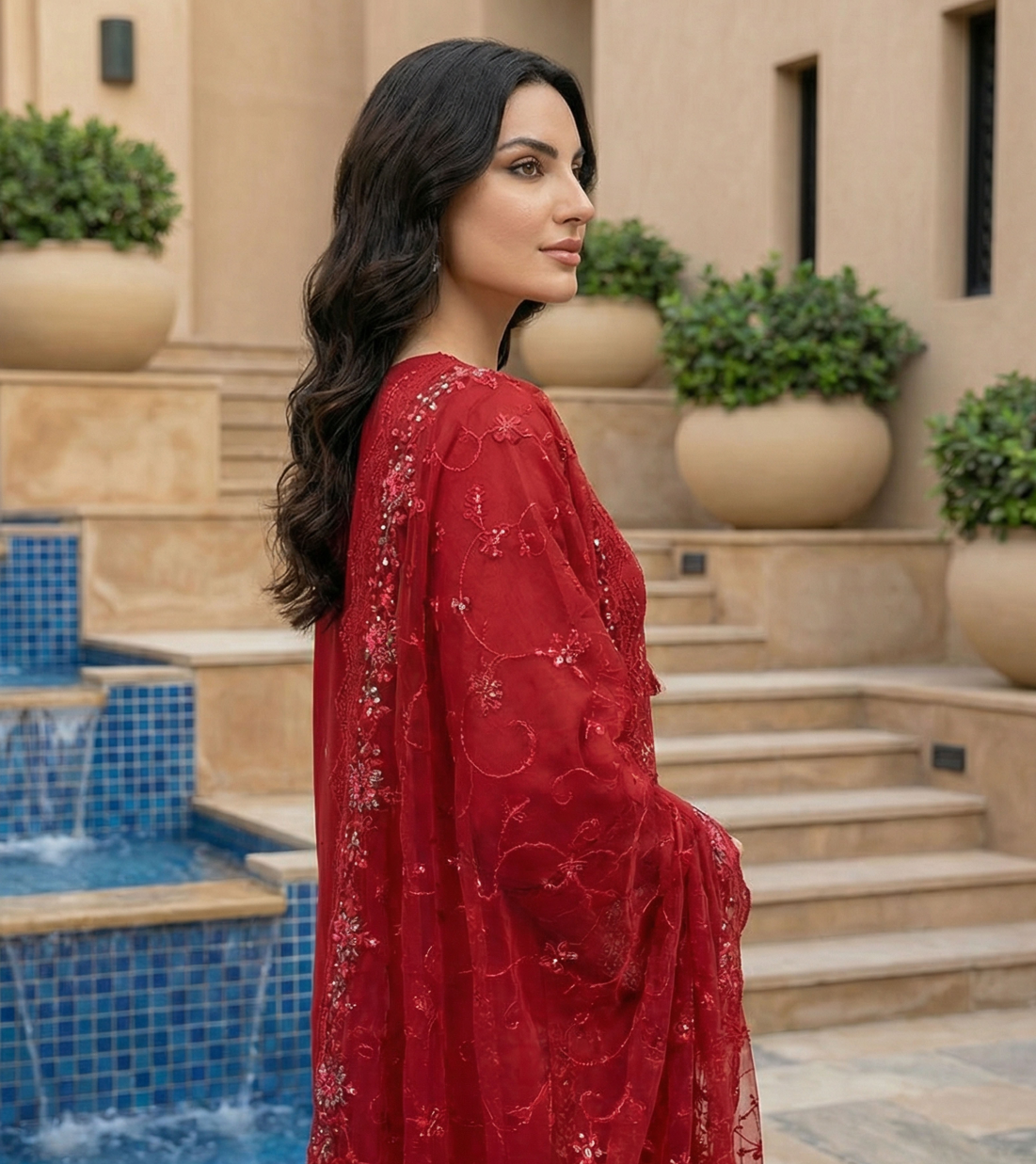 Bin Saeed Premium Embroidered Lawn 3PC