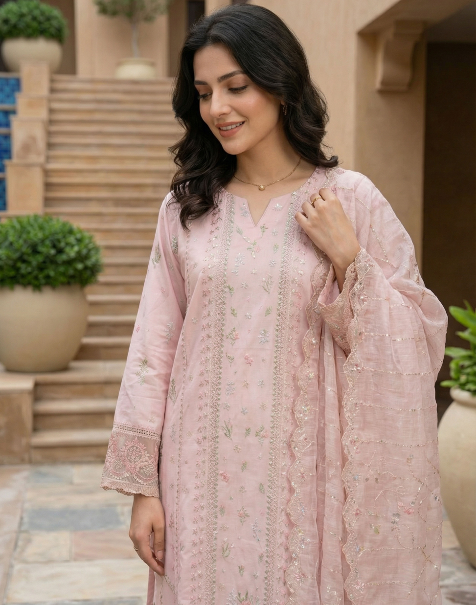 Bin Saeed Premium Embroidered Lawn 3PC