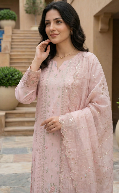 Bin Saeed Premium Embroidered Lawn 3PC