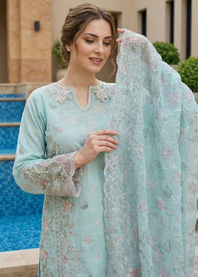 Bin Saeed Premium Embroidered Lawn 3PC
