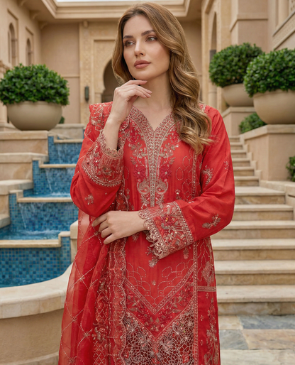 Bin Saeed Premium Embroidered Lawn 3PC