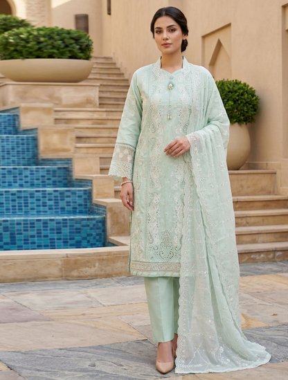 Bin Saeed Premium Embroidered Lawn 3PC