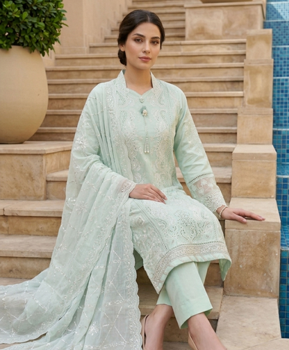 Bin Saeed Premium Embroidered Lawn 3PC