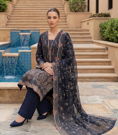 Bin Saeed Premium Embroidered Lawn 3PC