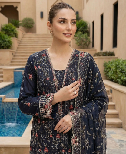 Bin Saeed Premium Embroidered Lawn 3PC
