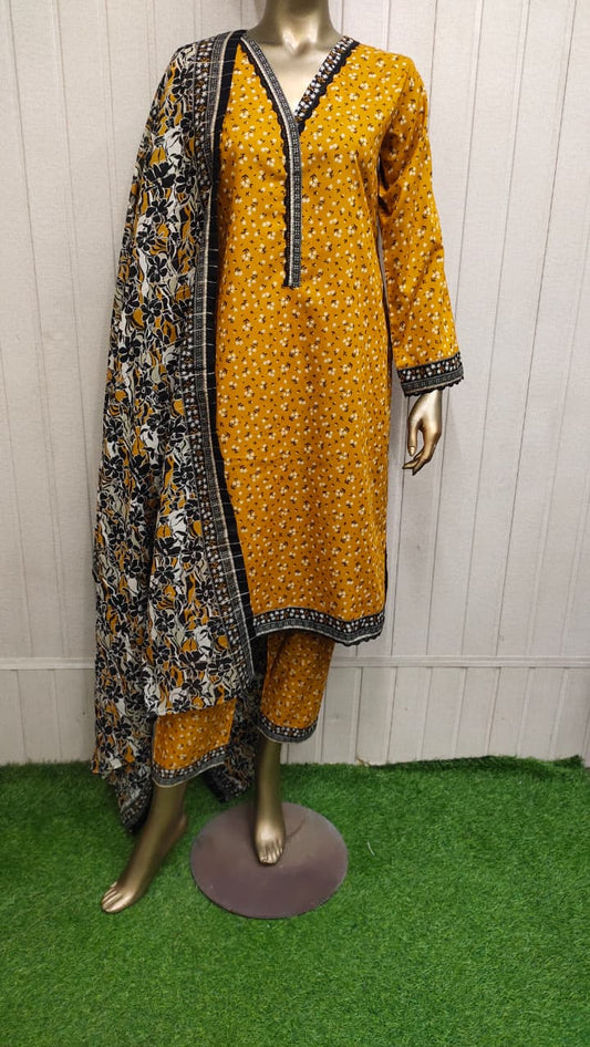 Bin Saeed Digital Printed Lawn 3PC