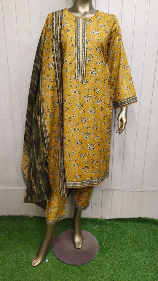 Bin Saeed Digital Printed Lawn 3PC