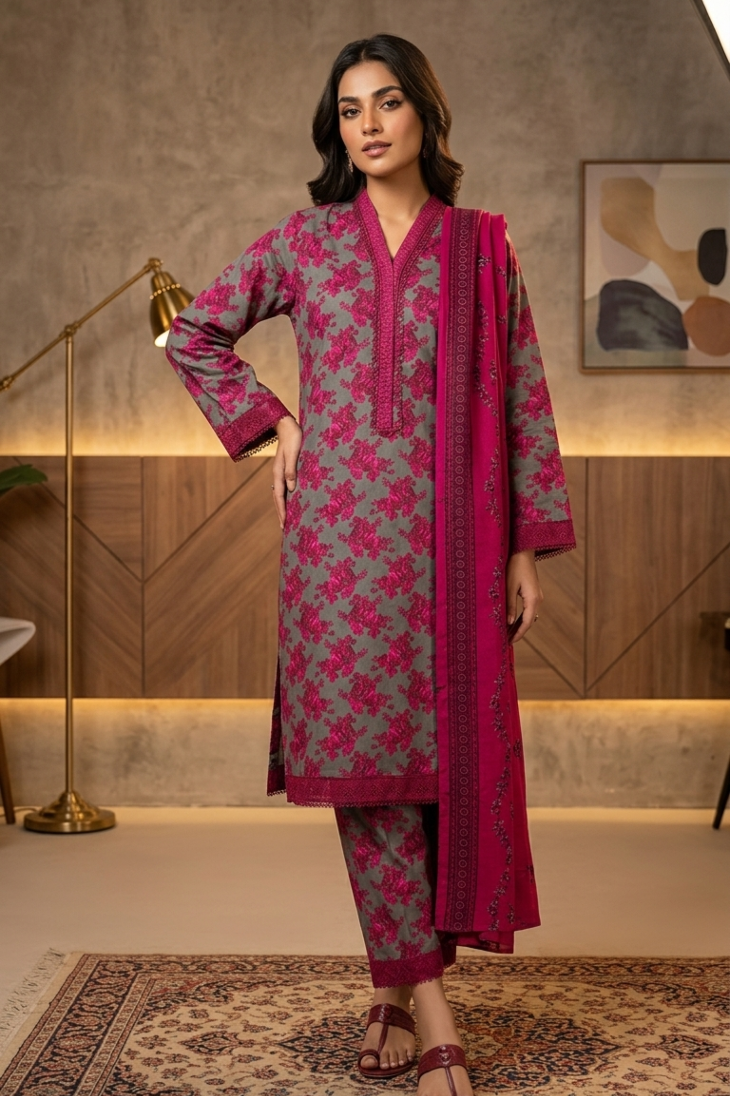 Bin Saeed Digital Printed Lawn 3PC