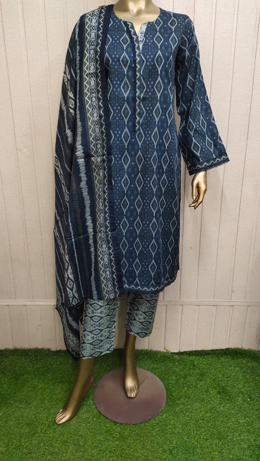 Bin Saeed Digital Printed Lawn 3PC