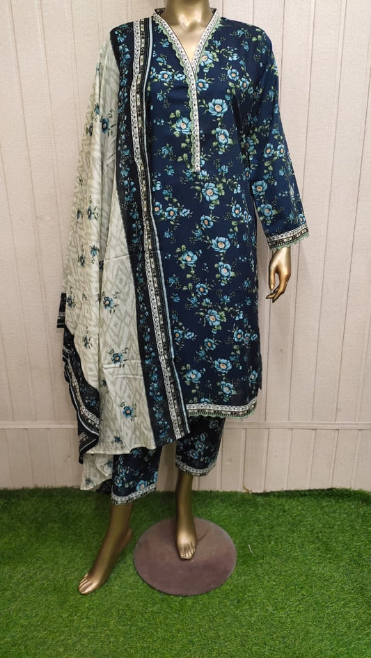 Bin Saeed Digital Printed Lawn 3PC