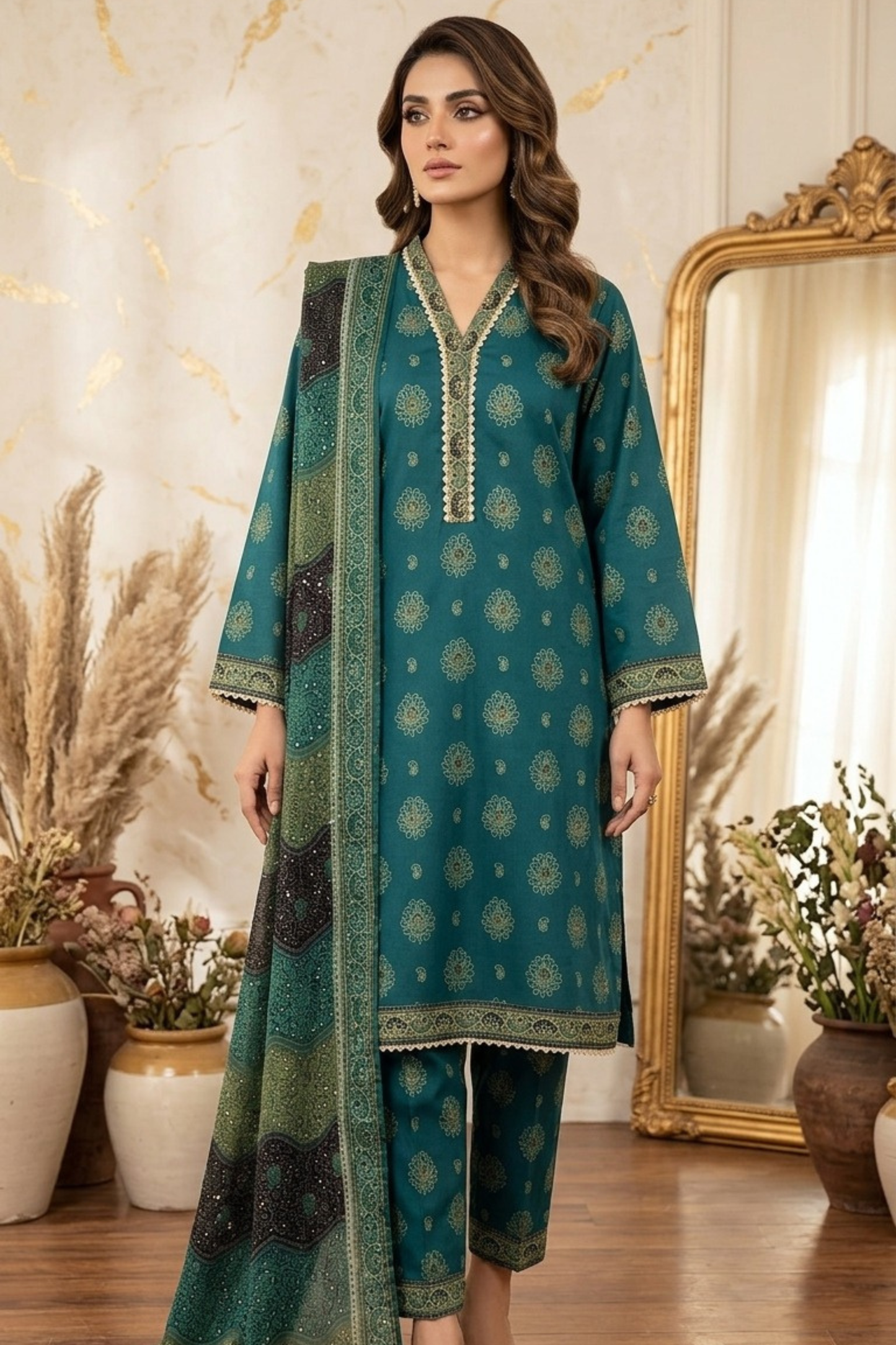 Bin Saeed Digital Printed Lawn 3PC