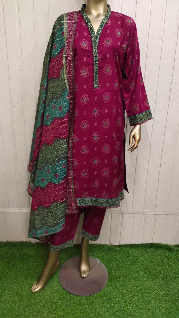 Bin Saeed Digital Printed Lawn 3PC