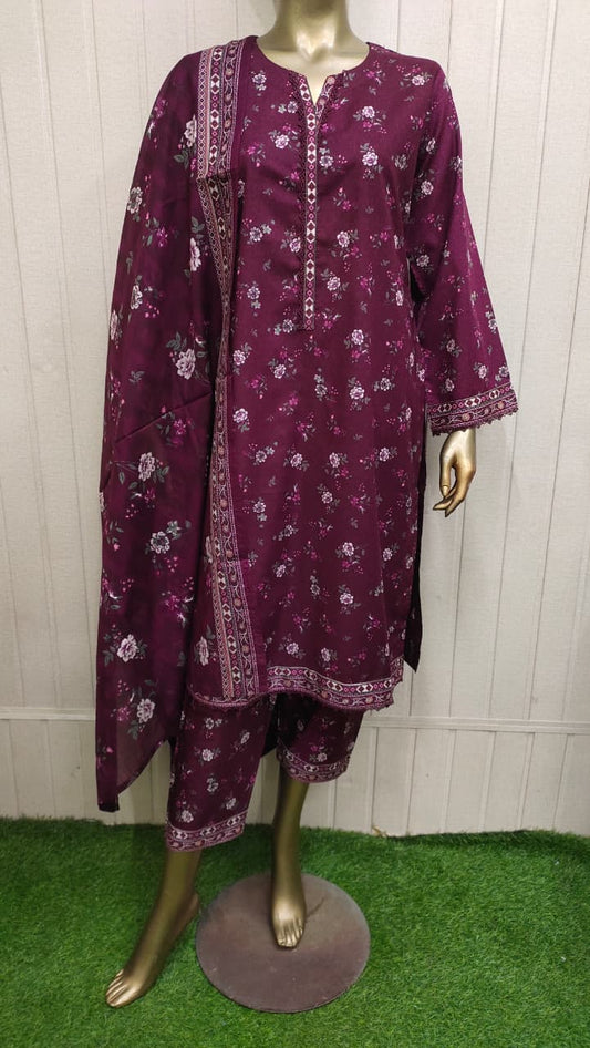 Bin Saeed Digital Printed Lawn 3PC