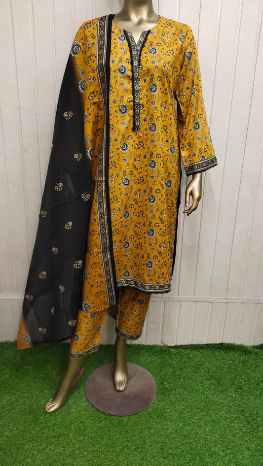 Bin Saeed Digital Printed Lawn 3PC