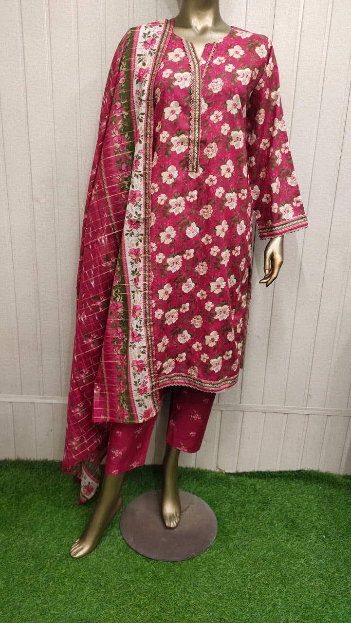 Bin Saeed Digital Printed Lawn 3PC