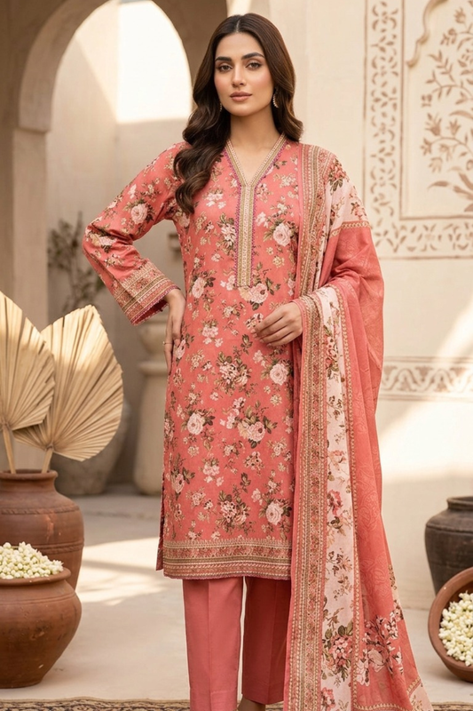 Bin Saeed Digital Printed Lawn 3PC